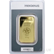 20g Heraeus Gold Bar