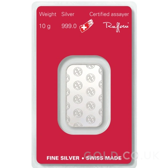 10g Silver Bar Argor-Heraeus