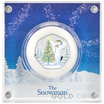 2024 The Snowman Fifty Pence Proof Silver Coin Boxed