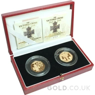 2006 Victoria Cross 2 x Fifty Pence Proof Gold Coin Boxed