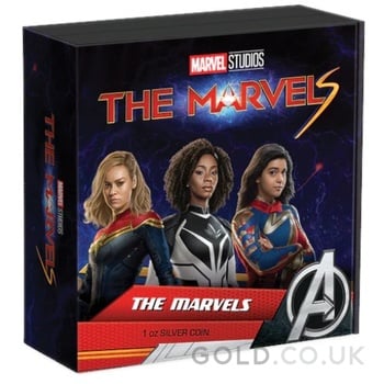 2023 The Marvels 1oz Proof Silver Coin Boxed