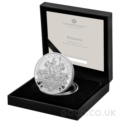 2023 Proof Silver Britannia Coin 1oz Boxed
