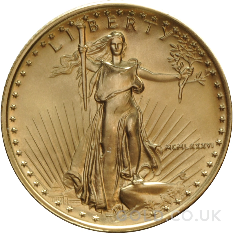 1986 1/4oz American Eagle Gold Coin MCMLXXXVI