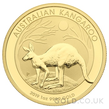 2019 1oz Australian Kangaroo Gold Nugget Coin