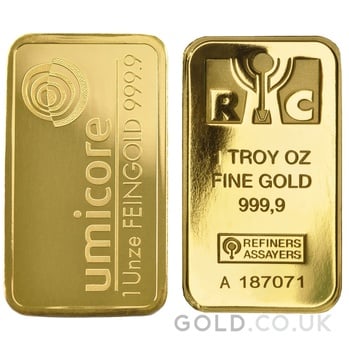 1oz Gold Bars (Pre Owned)