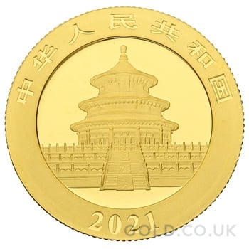 2021 8g Chinese Panda Gold Coin