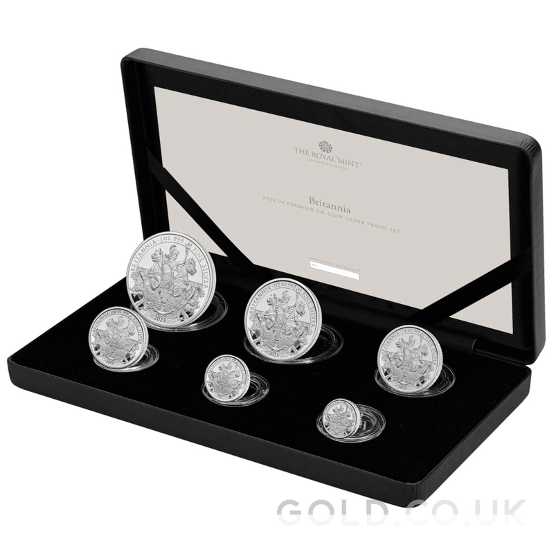 2023 Proof Silver Britannia 6 Coin Set Boxed