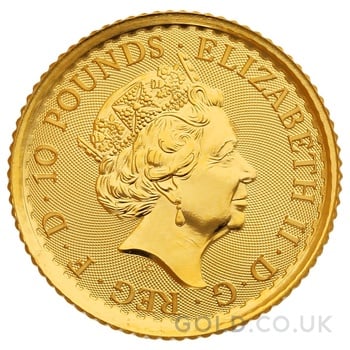 2023 1/10oz Gold Britannia Coin Queen Elizabeth II Gift Boxed