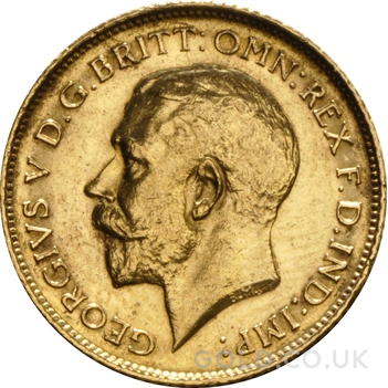 1911 Gold Half Sovereign George V Sydney