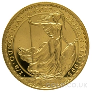 1993 1/2oz Gold Proof Britannia Coin