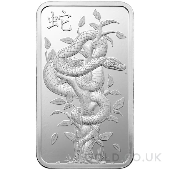 10g Silver Bar 2025 Year of the Snake PAMP
