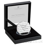75 Years of the NHS 50p Proof Silver Coin Boxed (2023)