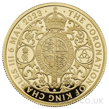 2023 2oz Gold Coronation of King Charles III Proof Coin Boxed