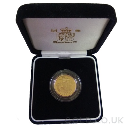 2005 Proof Gold Half Sovereign Boxed