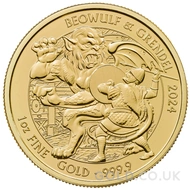 Beowulf & Grendel 1oz Gold Coin (2024)
