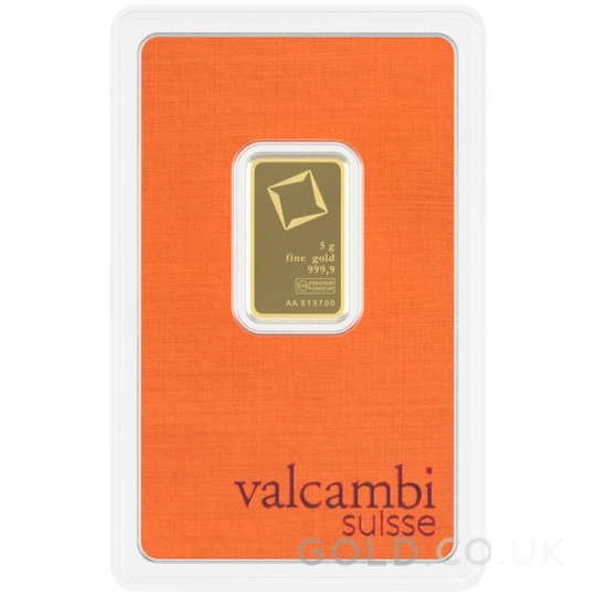 5g Gold Bar Valcambi