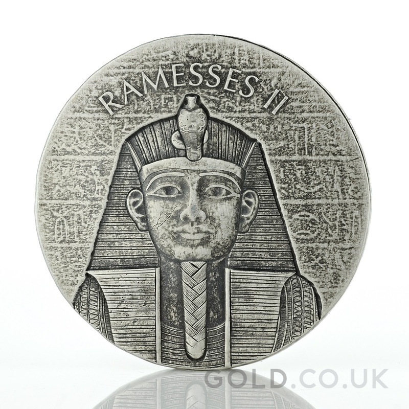 Egyptian Relics Pharaoh Ramesses II Silver Coin 2oz