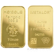 1oz Gold Bars (Pre Owned)