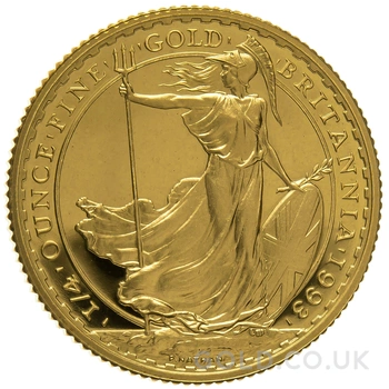 1993 Proof 1/4oz Gold Britannia Coin