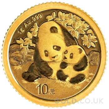 2024 1g Chinese Panda Gold Coin