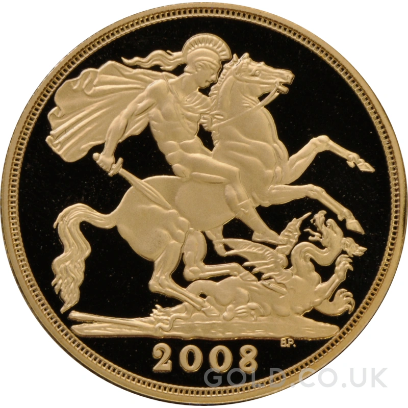 2008 Proof £2 Coin Gold Double Sovereign