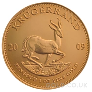 2009 Gold Krugerrand Coin 1oz