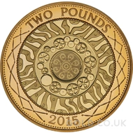 Technologies Gold Proof £2 Two Pound Double Sovereign (2015)