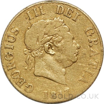 1817 Gold Half Sovereign George III 