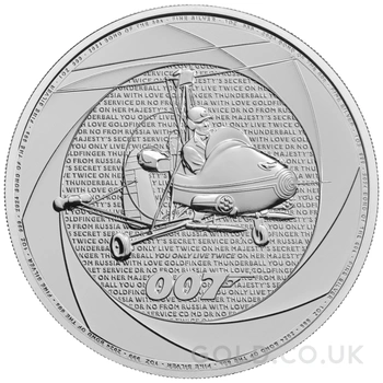 2024 Six Decades of 007, Bond of the 1960s 1oz Silver Coin