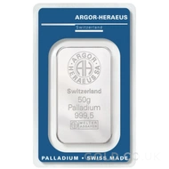 50g Heraeus Palladium Bar