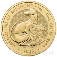 The Greyhound of Richmond - Tudor Beasts 1oz Gold Coin (2025)