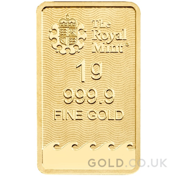 1g Gold Bar Britannia Minted