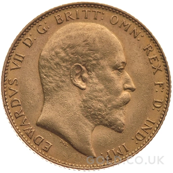 1906 Gold Sovereign Coin Edward VII