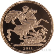 Elizabeth II, Fourth Head Proof Gold Sovereign (2011)