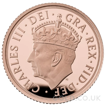 2023 Proof Gold Half Sovereign King Charles III Coronation Boxed