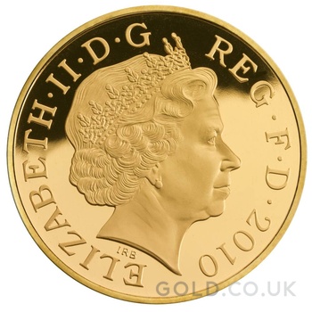 2010 Proof Gold Crown £5 Coin Restoration of the Monarchy Boxed