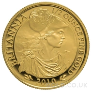 2010 1/2oz Gold Proof Britannia Coin