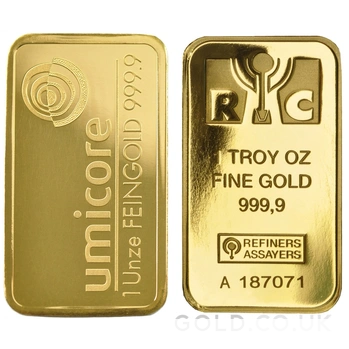 Pre-Owned 1oz Gold Bar Best Value