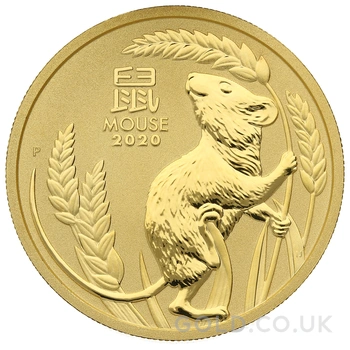 2020 1oz Perth Mint Year of the Mouse Gold Coin