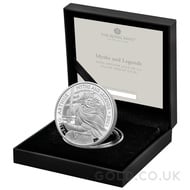 King Arthur 1oz Mths & Legends Proof Silver Coin Boxed (2023)