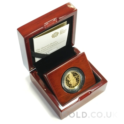 2017 1/4oz Proof Lion of England Gold Coin Queen's Beasts Boxed