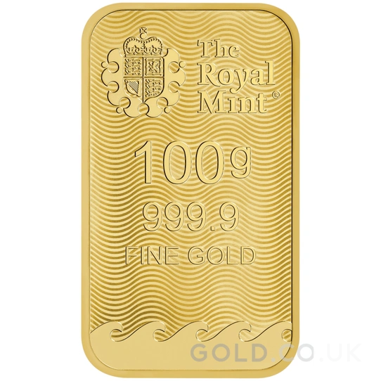 NEW 100g Gold Britannia Minted Bar