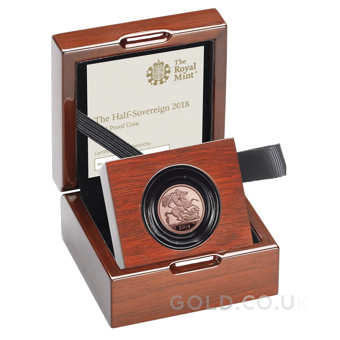 2018 Proof Gold Half Sovereign Boxed