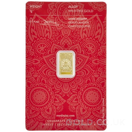 1g Lakshmi Gold Bar