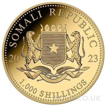 2023 1oz African Wildlife Elephant Gold Coin