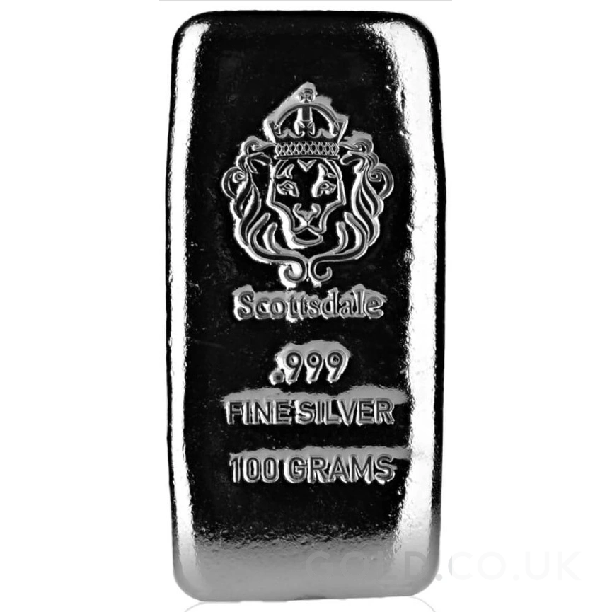 100g Silver Bar Cast Scottsdale