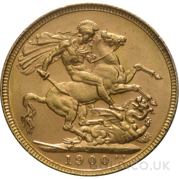 1900 Gold Sovereign Coin Queen Victoria Old Head