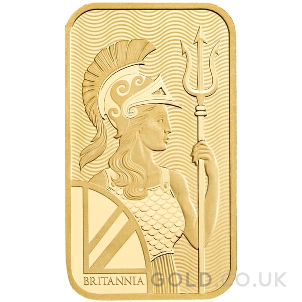 1g Gold Bar Britannia Minted