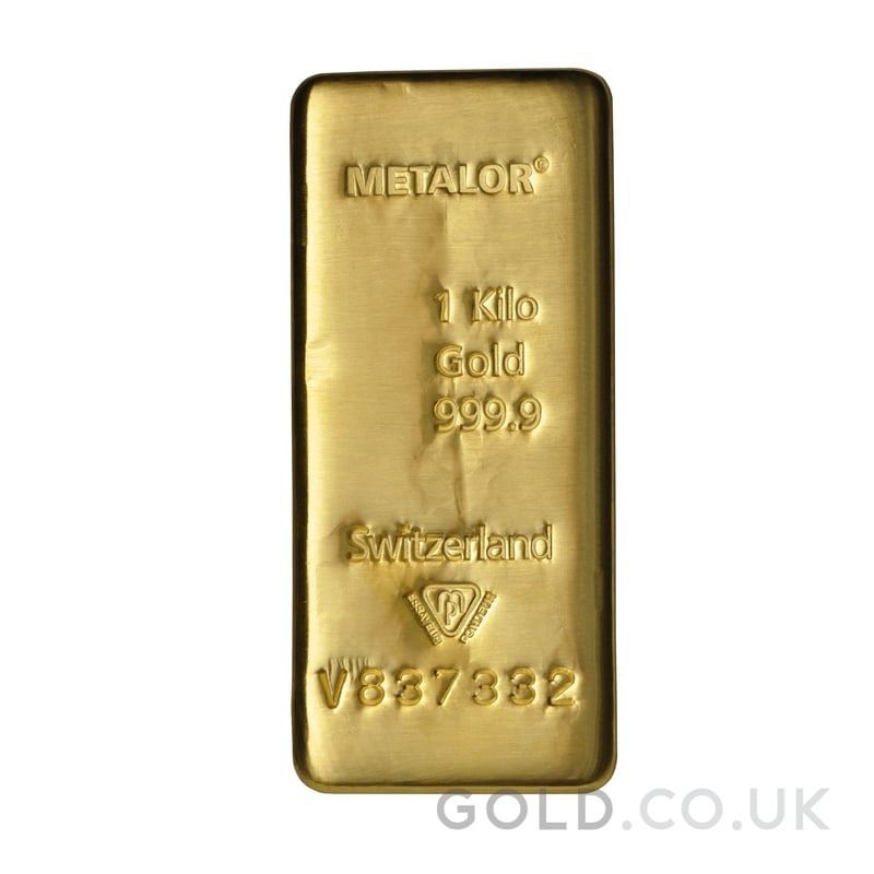 Metalor 1 Kilo Gold Bullion Bar