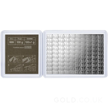 100 x 1g Silver Bar CombiBar